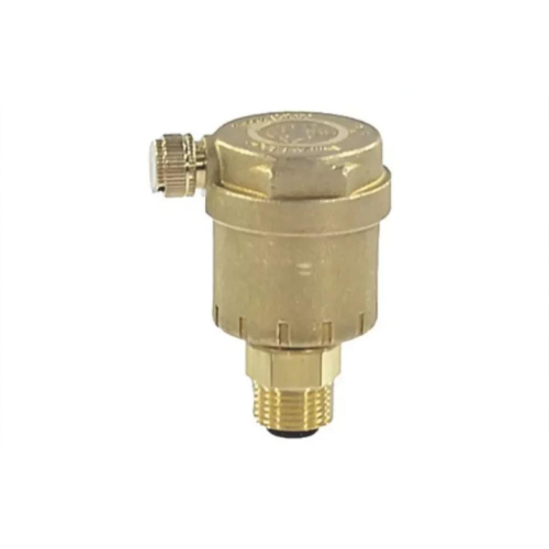 Воздухоотводчик автоматический латунный Ду-10 (3/8") Ру-14 НР (НАР) прямой с запорным клапаном Giacomini R88I в Перми