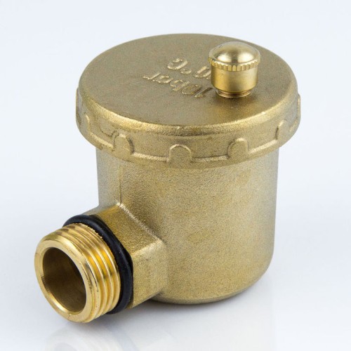 Воздухоотводчик автоматический латунный Ду-15 (1/2") Ру-10 НР (НАР) угловой Aquasfera 5004 в Перми