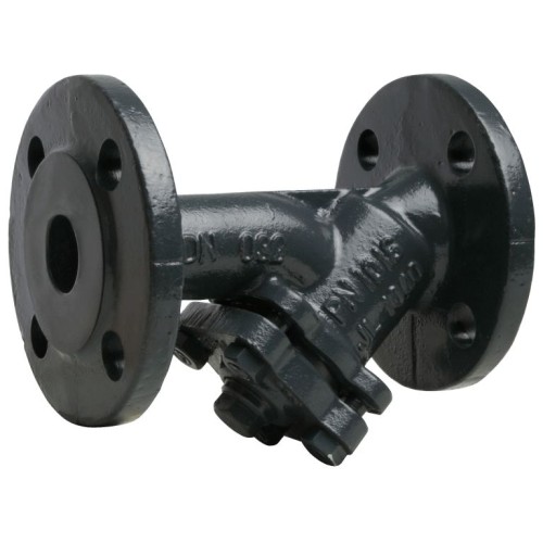 Фильтр сетчатый Y-образный чугунный фланцевый Ду-200 Ру-16 (Т<200°С) со сливной пробкой Ридан ФСФ в Перми