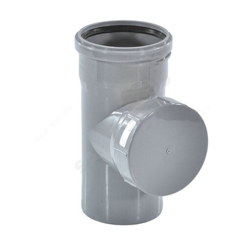 Ревизия канализационная PP-H с крышкой серая Дн 110 б/нап в/к RTP (РосТурПласт) в Перми