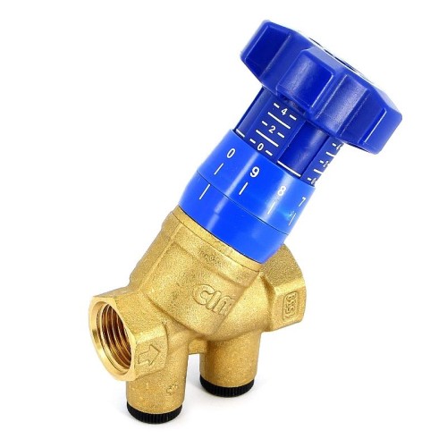 Клапан балансировочный латунный ручной с внутренней резьбой 2,5 МПа CIM 787OT Cimberio 25 мм в Перми