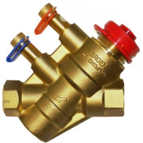Клапан балансировочный латунный автоматический с внутренней резьбой 2,5 МПа Ballorex Dynamic Broen 20 мм в Перми