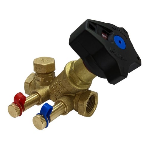 Клапан балансировочный латунный ручной с внутренней резьбой 1,6 МПа STAD.BY-1 Цветлит 25 мм в Перми