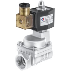 Клапан электромагнитный нержавеющий открытый прямого действия с внутренней резьбой 1,0 МПа 50х168 мм 2"