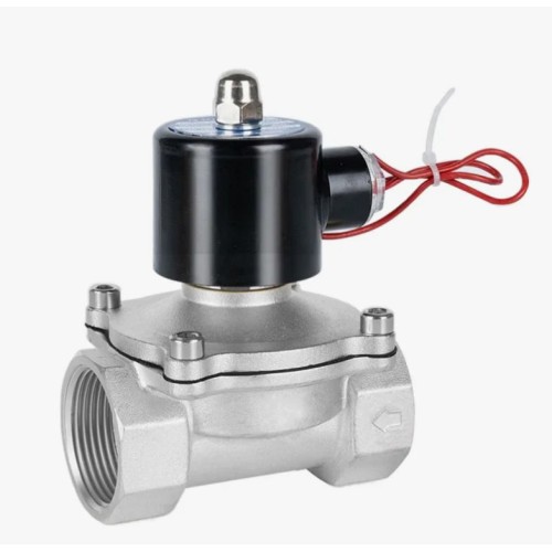 Клапан электромагнитный нержавеющий закрытый обратного действия с внутренней резьбой 1,6 МПа 32х118 мм 1 1/4" в Перми