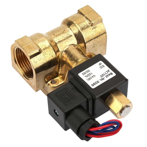 Клапан электромагнитный латунный открытый обратного действия с внутренней резьбой 1,6 МПа 32х111,3 мм 1 1/4" в Перми