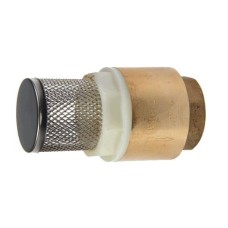 Клапан обратный латунный осевой приемный с сеткой с внутренней резьбой 1,6 МПа 20х82 мм