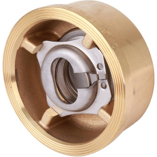 Клапан обратный латунный осевой пружинный межфланцевый 1,6 МПа CA7441 Tecofi 65х46 мм в Перми