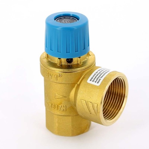 Клапан предохранительный латунный пружинный с внутренней резьбой Prescor B Flamco 15 мм 1/2" в Перми