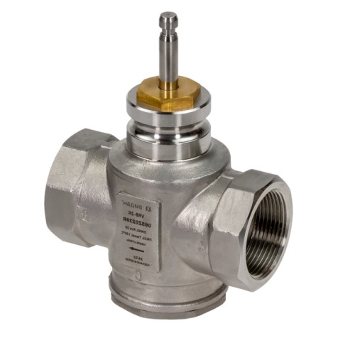 Клапан регулирующий нержавеющий трехходовой с внутренней резьбой 2,5 МПа VRB-3R Ридан 32х105 мм 1 1/4" в Перми