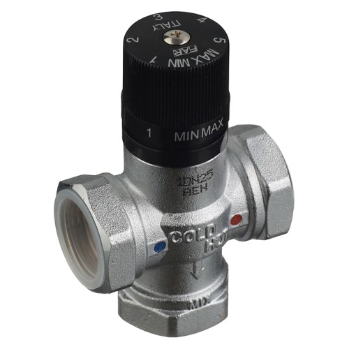 Клапан смесительный латунный термостатический с внутренней резьбой 1,0 МПа TermoFar FAR 15 мм 1/2" в Перми