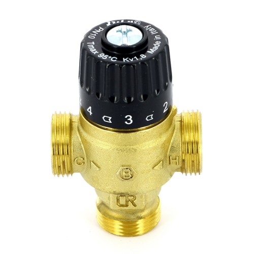 Клапан смесительный бронзовый термостатический с защитой с наружной резьбой 2,0 МПа Brawa-Mix Oventrop 20 мм 1" в Перми