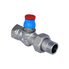 Клапан термостатический прямой Ду-15 (1/2") Ру-10 ВР-НР (ВН-НАР) с преднастройкой TR.722 MVI