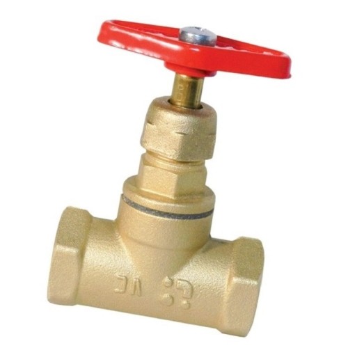 Клапан запорный латунный с внутренней резьбой 1,6 МПа 15б1п Цветлит 25х70,5 мм ТУ 206-3973235-01-93 в Перми