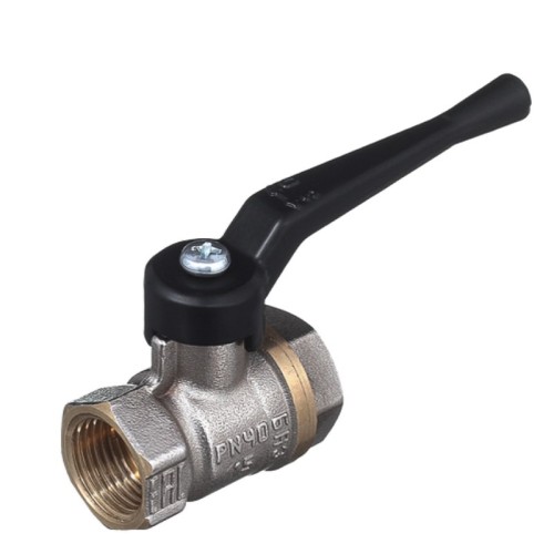 Кран запорный латунный угловой стандартнопроходной с ручкой-бабочкой ВР-американка Ру 40 Pride LD 15 мм 1/2" в Перми