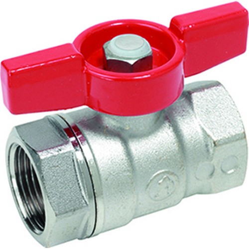 Кран запорный латунный полнопроходной с ручкой-бабочкой ВР (ВН) Ру 35 R851 Giacomini 10х46 мм 3/8" в Перми