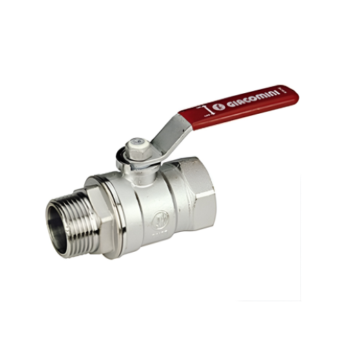 Кран запорный латунный стандартнопроходной с ручкой-рычагом ВР-НР Ру 42 R254DL Giacomini 15х64 мм 1/2" в Перми