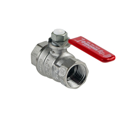 Кран запорный латунный полнопроходной с ручкой-рычагом ВР (ВН) Ру 42 R950 Giacomini 15 мм 1/2" в Перми