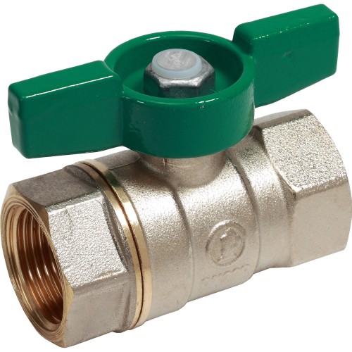 Кран запорный латунный стандартнопроходной с ручкой-бабочкой ВР (ВН) Ру 42 R251W Giacomini 10х47 мм 3/8" в Перми