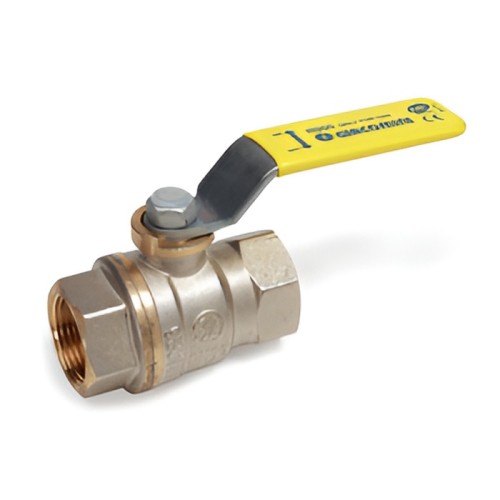 Кран запорный латунный полнопроходной с ручкой-рычагом ВР (ВН) Ру 5 R950 Giacomini 10 мм 3/8" в Перми