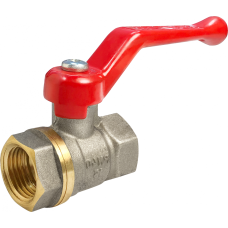 Кран запорный латунный полнопроходной с ручкой-рычагом ВР (ВН) Ру 16 Крепыш 320 ГАЛЛОП 15 мм 1/2"