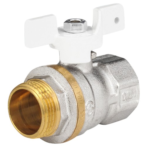 Кран запорный латунный стандартнопроходной с ручкой-бабочкой ВР (ВН) Ру 40 Aquasfera Standard 1133 Aquasfera 15 мм 1/2" в Перми