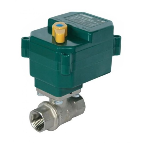 Кран шаровый латунный с электроприводом полнопроходной ВР (ВН) Ру 40 Neptun Bugatti 15 мм 1/2" в Перми