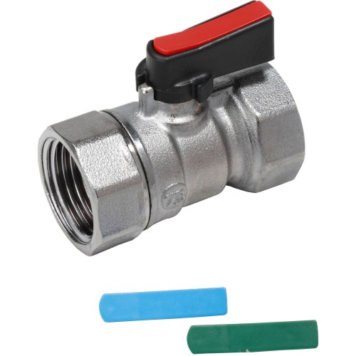 Кран запорный латунный стандартнопроходной с ручкой-флажком ВР (ВН) Ру 16 R690 Giacomini 15х46 мм 1/2" в Перми