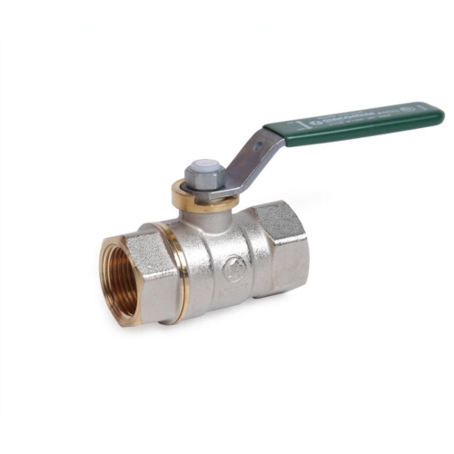 Кран запорный латунный стандартнопроходной с ручкой-рычагом ВР (ВН) Ру 42 R250W Giacomini 10х47 мм 3/8" в Перми