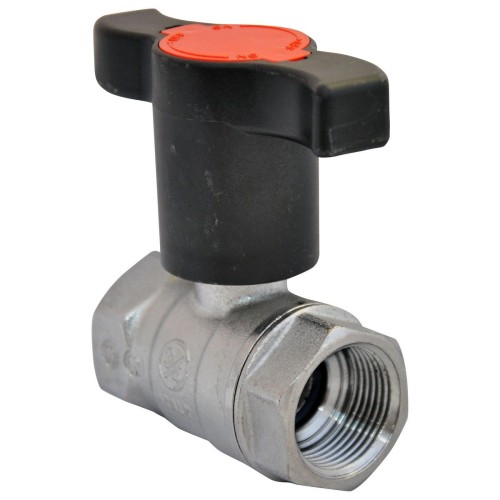 Кран запорный латунный с Т-рукояткой стандартнопроходной ВР-американка Ру 40 Pride LD 15 мм 1/2" в Перми