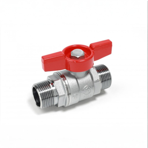 Кран запорный латунный полнопроходной с ручкой-бабочкой НР Ру 42 R913 Giacomini 15х73 мм 1/2" в Перми