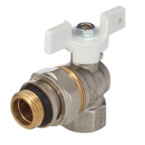 Кран латунный трехходовой стандартнопроходной для манометра ВР-накидная гайка Ру 40 Aquasfera 1124 Aquasfera 15 мм 1/4" в Перми