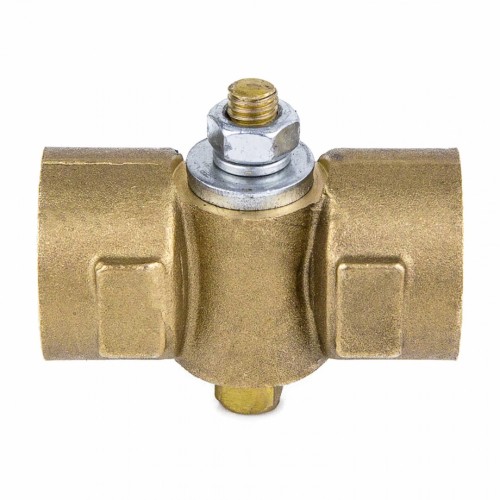 Кран латунный трехходовой стандартнопроходной для манометра без фланца и ручки ВР (ВН) Ру 16 11Б18БК, КПТ ВИПРА 15 мм 1/2" в Перми