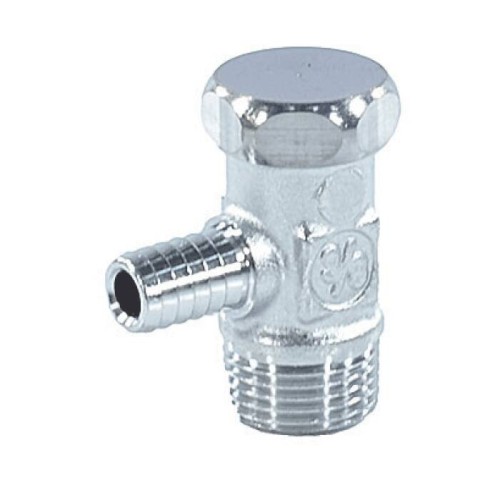 Кран шаровый латунный сливной стандартнопроходной НР-штуцер Ру 10 R65D Giacomini 10 мм 3/8" в Перми