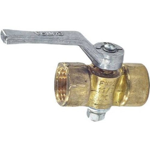 Кран латунный трехходовой стандартнопроходной для манометра с фланцем и ручкой ВР-НР Ру 16 OR 15 мм 1/2" в Перми