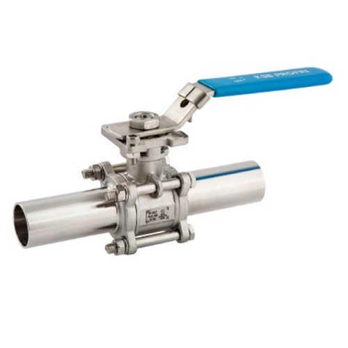 Кран шаровый нержавеющий под приварку стандартнопроходной Ру 40 AISI 316 BV61A ABRA 80х205 мм 3" в Перми