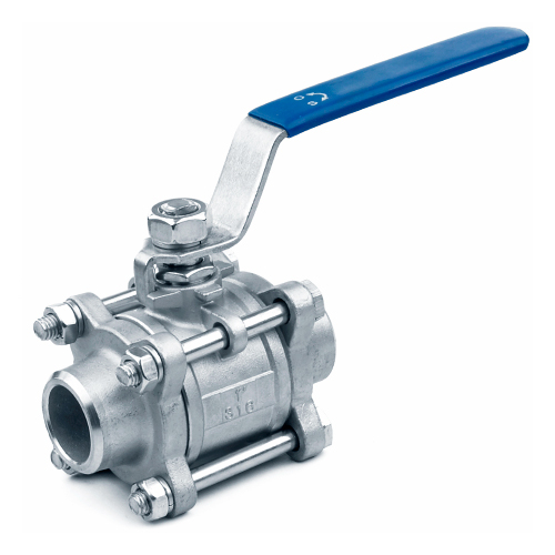 Кран запорный нержавеющий под приварку полнопроходной ручка-рычаг Ру 63 AISI 316 BV17 АДЛ 50 мм в Перми