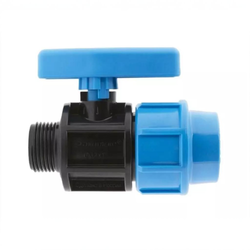 Компрессионный кран ПНД Дн 25-3/4" Ру-16 НР (НАР) Джилекс в Перми