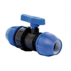 Компрессионный кран ПНД Дн 25-25 Ру-16 VALFEX