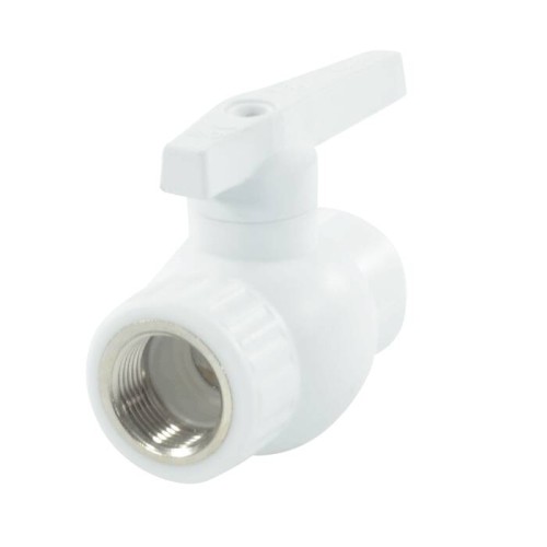 Кран полипропиленовый PP-R запорный прямой стандартнопроходной с внутренней пайкой ручка-рычаг Ру 25 RTP (РосТурПласт) 40 мм ГОСТ 32415-2013 в Перми