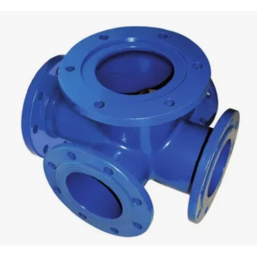 Крест с пожарной подставкой фланцевый ППКФ Ду 150-100 ВЧШГ с ЦПП цинк+AL ГОСТ ISO 2531-2012 в Перми