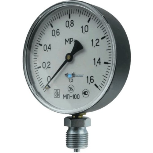 Манометр радиальный диаметр 100мм 0-10 кгс/см2 (0-1,0 МПа) М20х1,5 МП-100 Завод теплотехнических приборов в Перми