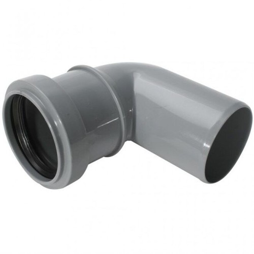 Отвод НПВХ (ПВХ) с раструбом серый Дн 50 87гр безнапорный в/к ТУ 6-49-33-92 Хемкор в Перми