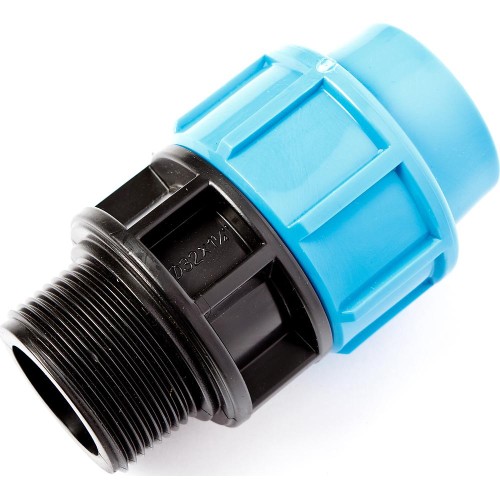 Муфта ПЭ компрессионная Дн 25-1/2" Ру-12,5 НР (НАР) Джилекс в Перми