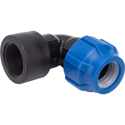 Отвод ПЭ компрессионный Дн 63-1 1/4" 90гр Ру-10 ВР (ВН) RTP (РосТурПласт) в Перми