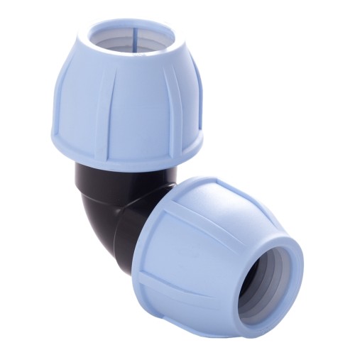 Отвод ПЭ компрессионный Дн 20-3/4" 90гр Ру-16 ВР (ВН) RTP (РосТурПласт) в Перми