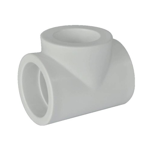 Тройник PP-R редукционный Дн 63-40-63 белый Pro Aqua в Перми