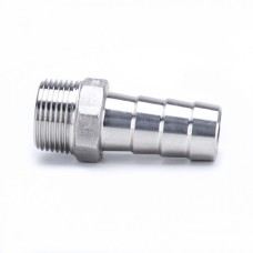 Штуцер нержавеющий под шланг елочка НР Ру 16 AISI 304 15 мм 1"