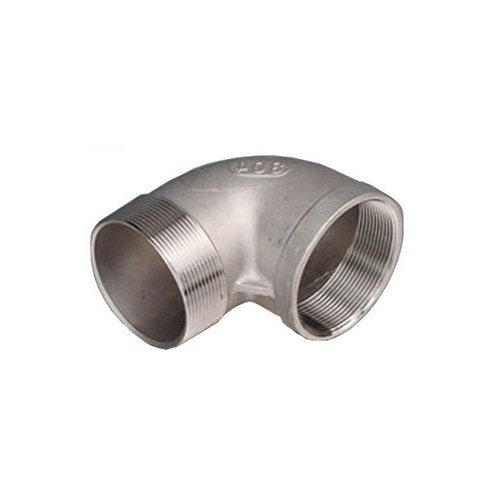 Отвод нержавеющий резьбовой НР-ВР Ру 16 AISI 304 65 мм 2 1/2"