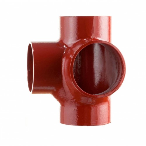 Крестовина двухплоскостная чугунная SML Ду 125-100-100 88гр безраструбная Китай в Перми